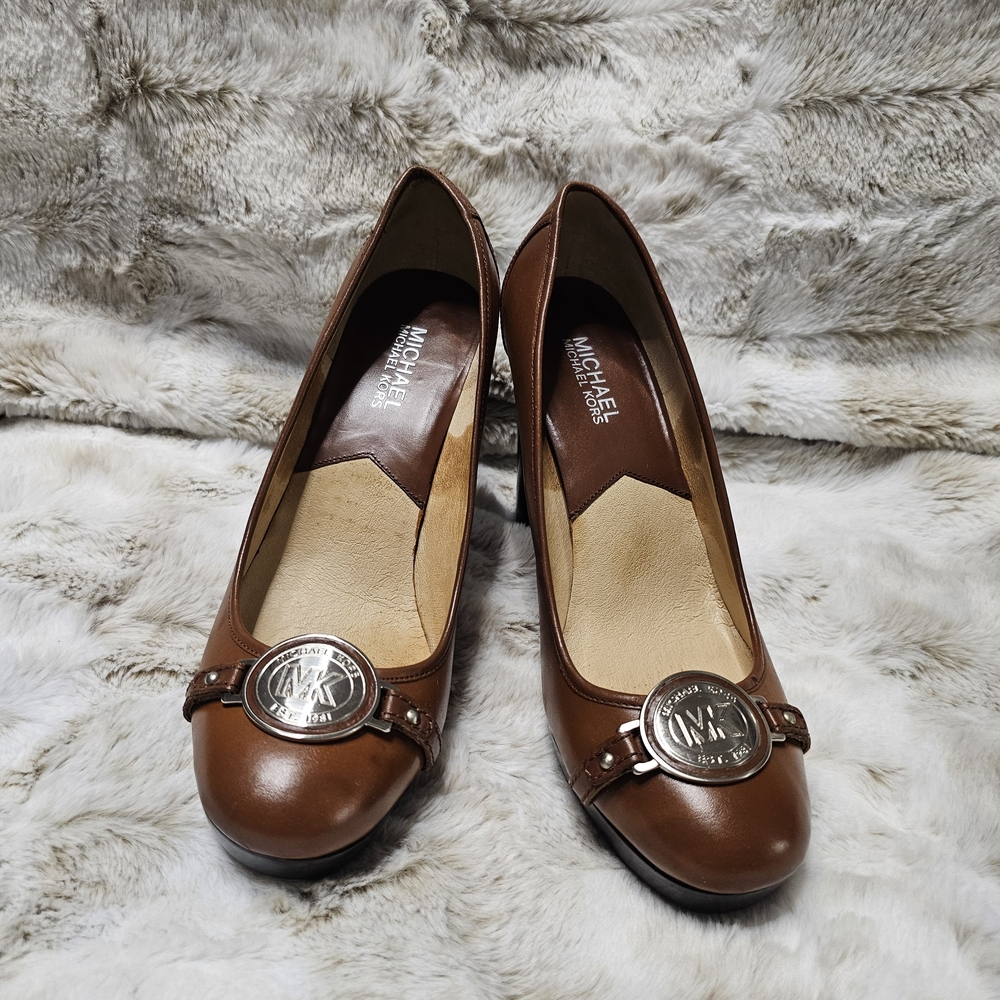 Michael Kors Brown Leather Women's Shoesβ